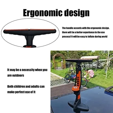 GOBKO Bike Pump with Gauge High-Pressure Inflator