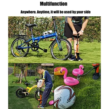 GOBKO Bike Pump with Gauge High-Pressure Inflator