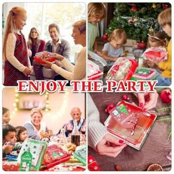 Isohit Christmas Charcuterie Boxes - 100 Pcs Festive Packaging