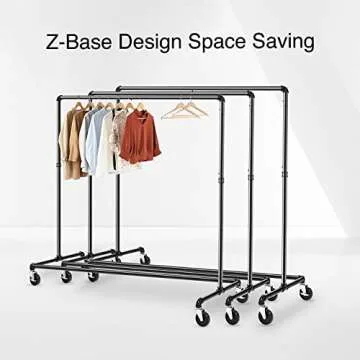 GREENSTELL Heavy Duty Z Base Clothes Rack for All Spaces