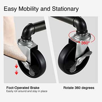 GREENSTELL Heavy Duty Z Base Clothes Rack for All Spaces
