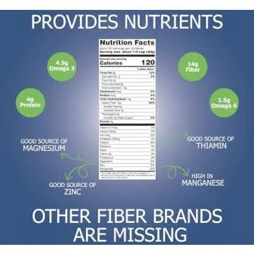 Natura Fiber, All-Natural Organic Fiber Powder Supplement, Plant-Based Whole Food Ingredients, No Artificial Colors or Flavors