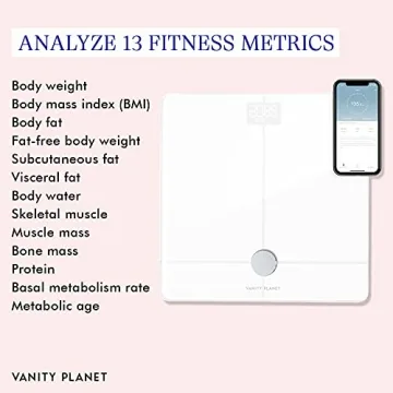Vanity Planet Bluetooth Smart Scale for Health Tracking