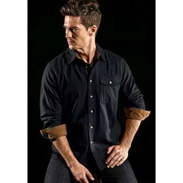 CQR Men's All Cotton Flannel Shirt for Comfort & Style