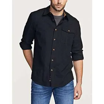 CQR Men's All Cotton Flannel Shirt for Comfort & Style