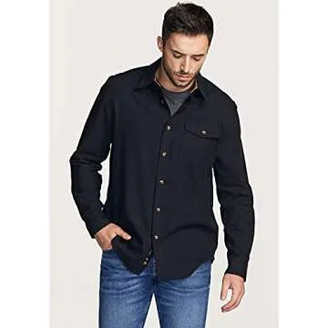 CQR Men's All Cotton Flannel Shirt for Comfort & Style