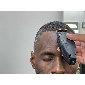 Andis 74150 GTX-EXO Professional Cord/Cordless Lithium-ion Electric Beard & Hair Trimmer with Charging Stand, Black