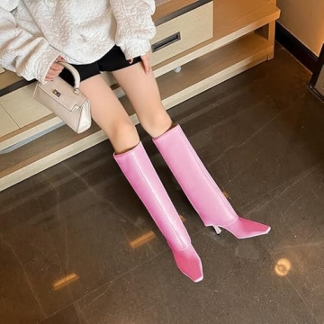 Elegant Goolita Stiletto Knee High Boots for Women