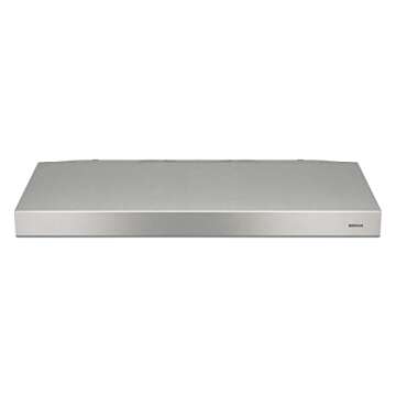 Broan-NuTone BCSD136SS Glacier Range Hood with Light, Exhaust Fan for Under Cabinet, Stainless Steel, 36-inch