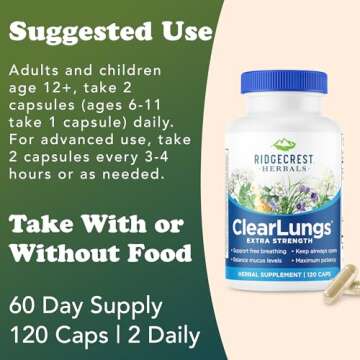 Ridgecrest Herbals ClearLungs Extra Strength for Health