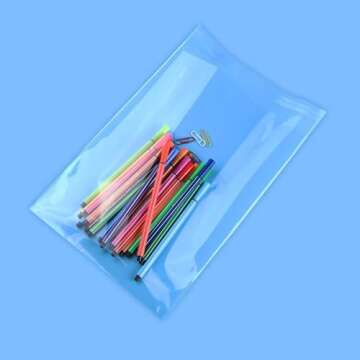 iMailer - 200 Count - 9'' x12'' Cellophane Bags Self Adhesive - Clear Cello Resealable Plastic Poly Bags for A4, Letter Sized Documents, Plastic Sleeves, Clothing