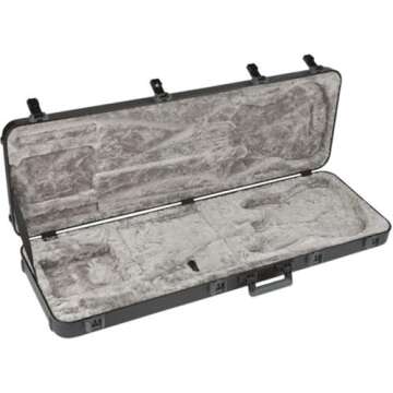 Fender Deluxe Molded Jazz and Precision Electric Bass Guitar Case - Black