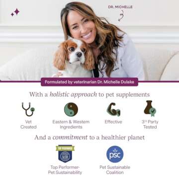 Fera Pet Organics Calming Goat Milk Cat & Dog – Vet Created - Pet Anxiety, Stress & Hyperactivity - Ashwagandha Supplement with GABA-60 Servings