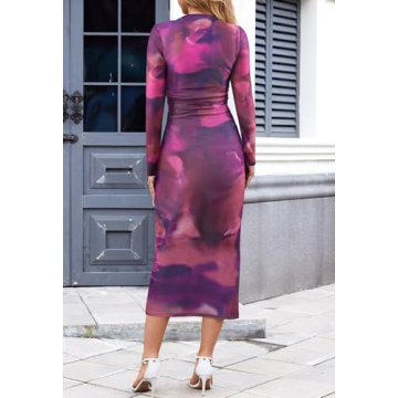 Stylish Tie Dye Mesh Maxi Dress for Perfect Occasions