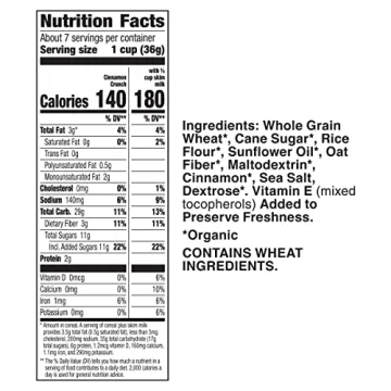 Cascadian Farm Organic Cinnamon Crunch Whole Grain Cereal