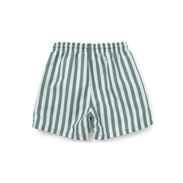 LDIOIF Boys Quick Dry Swim Trunks Green Striped 5-6Y