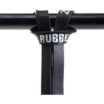 Rubberbanditz Pull Up Assist Resistance Bands | Heavy Duty Loop Exercise Bands for Powerlifting, Mobility, and Stretching | Travel Friendly Resistance Bands for Workout | Pack of 1 (Monster Black)