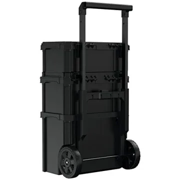 beyond by BLACK+DECKER BLACK+DECKER BDST60500APB Stackable Storage System - 3 Piece Set (Small, Deep Toolbox, and Rolling Tote)