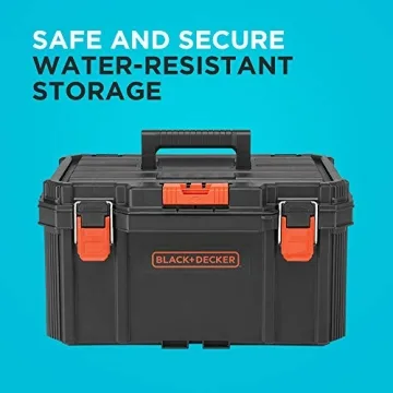 beyond by BLACK+DECKER BLACK+DECKER BDST60500APB Stackable Storage System - 3 Piece Set (Small, Deep Toolbox, and Rolling Tote)