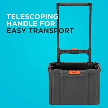 beyond by BLACK+DECKER BLACK+DECKER BDST60500APB Stackable Storage System - 3 Piece Set (Small, Deep Toolbox, and Rolling Tote)