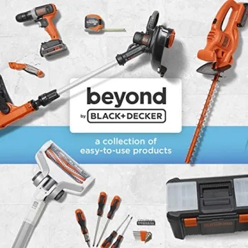 beyond by BLACK+DECKER BLACK+DECKER BDST60500APB Stackable Storage System - 3 Piece Set (Small, Deep Toolbox, and Rolling Tote)