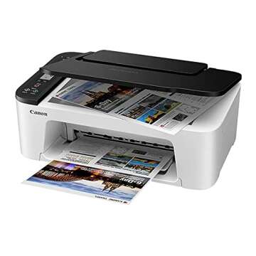 Canon PIXMA TS Series Wireless All-in-One Color Inkjet Printer, White - Print, Scan, Copy - 4800 x 1200 dpi, Borderless Printing