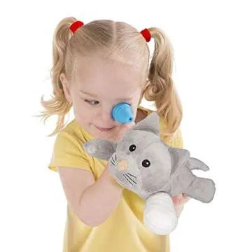 Melissa and Doug LCI8520 Examine and Treat Pet Vet Play Set, 24 Pieces, Complete Toys Set with Plush Dog and Cat, Sold as 1 Set