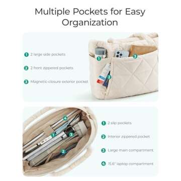 Stylish BAGSMART Tote Bag for Women - Perfect for Work & Travel