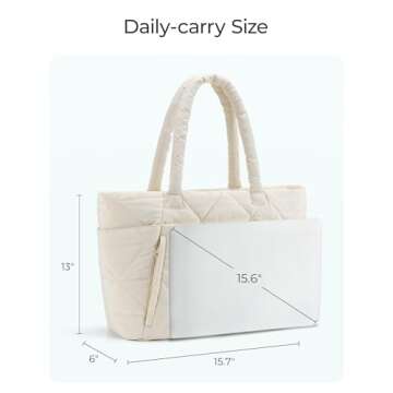 Stylish BAGSMART Tote Bag for Women - Perfect for Work & Travel