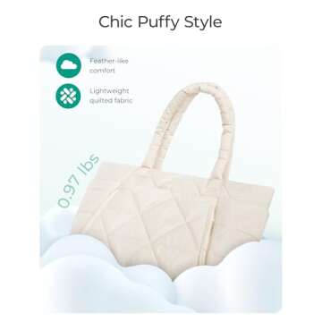 Stylish BAGSMART Tote Bag for Women - Perfect for Work & Travel