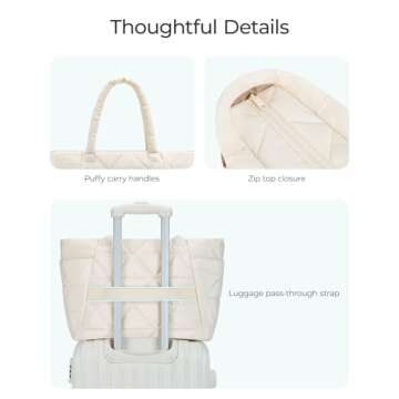 Stylish BAGSMART Tote Bag for Women - Perfect for Work & Travel