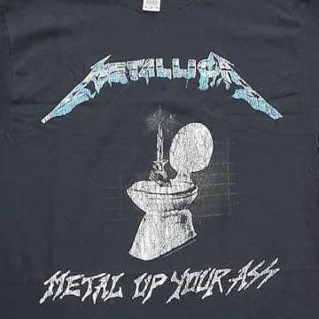Metallica Metal Up Your Ass T Shirt Size L