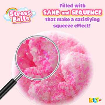 KLT Stress Balls for Adults and Kids: 3PCS Sensory Balls to Anxiety Relief, Anti Fidget Toys Squishy...