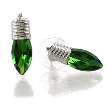 SoulBreezeCollection Happy Xmas Merry Christmas Winter Gift Light Bulb Ornament Earrings Jewelry (St...