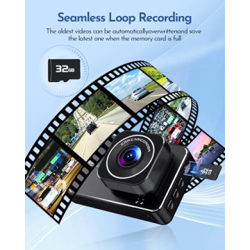 PGYIOO! Dash Cam, Dash Cam Front and Rear,4K+2.5K Ultra HD Dash Camera,175°+160° Wide Angle, Car Camera, Included 32GB SD Card, Night Vision, 24 Hours Parking Monitor, Built-in Wi-Fi and Apps