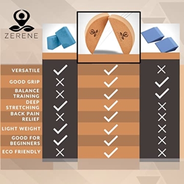 Eco-Friendly Cork Yoga Blocks with Strap for Enhanced Flexibility