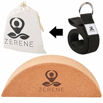 Eco-Friendly Cork Yoga Blocks with Strap for Enhanced Flexibility