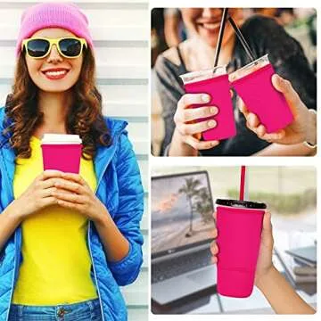 Kiatoras Reusable Iced Coffee Sleeves - Customizable & Insulated