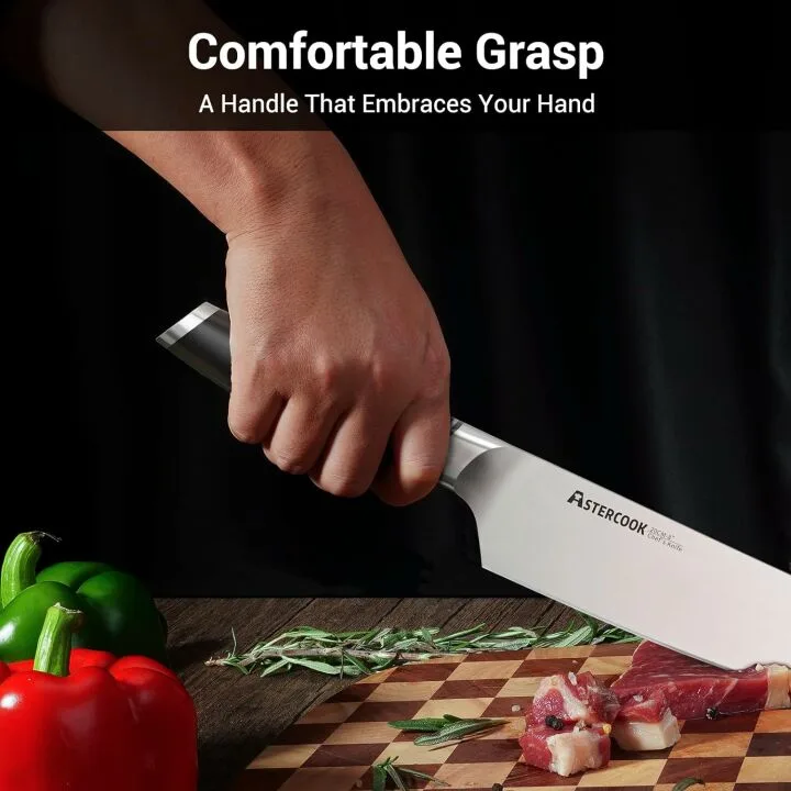 Astercook 8-Inch Professional Chef Knife for All Cooks