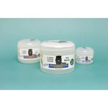 The Roots Naturelle BLACK PANTHER STRONG - VEGAN - Edge and Braid Control POMADE 8 oz. Styling Gel. Great for Curly Hair. Firm Hold for Natural Hairstyles