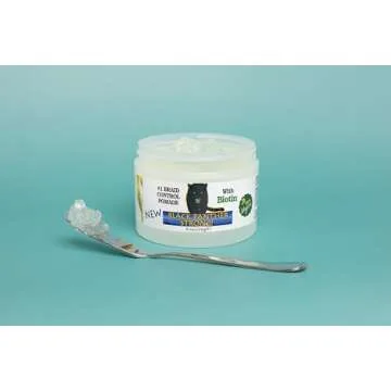 The Roots Naturelle BLACK PANTHER STRONG - VEGAN - Edge and Braid Control POMADE 8 oz. Styling Gel. Great for Curly Hair. Firm Hold for Natural Hairstyles