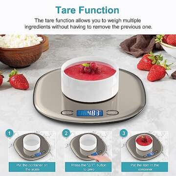 Ultrean 33lb Rechargable Digital Kitchen Food Scale
