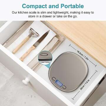 Ultrean 33lb Rechargable Digital Kitchen Food Scale