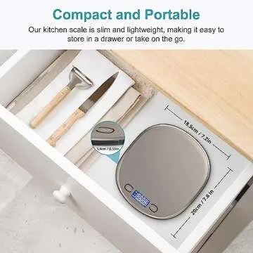 Ultrean 33lb Rechargable Digital Kitchen Food Scale