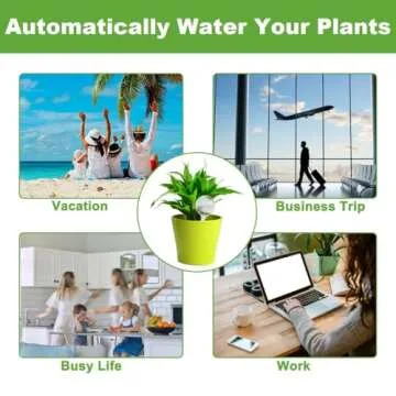 Plant Watering Globes Set of 10, Self Watering Bulbs for Indoor & Outdoor Plants, Plastic Automatic Water System (Clear, 10 Pack Large)