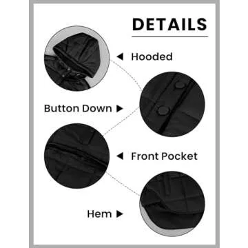 Wyeysyt Women's Quilted Puffer Jacket - Stylish & Lightweight