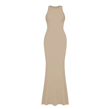 REORIA Women's Elegant Summer Halter Maxi Dress