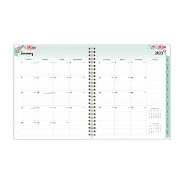 Blue Sky 2023 Weekly and Monthly Planner for Organization