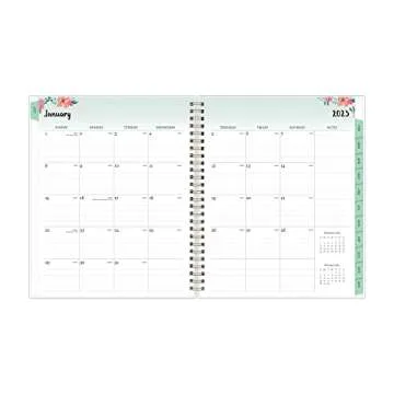 Blue Sky 2023 Weekly and Monthly Planner for Organization