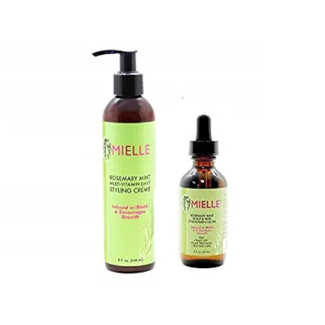 Mielle Rosemary Mint Duo - Nourishing Hair Oil and Gel Cream